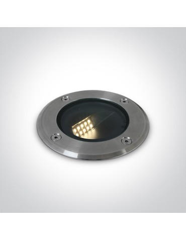 One Light GAFELI 8W 3000K steel ground drain IP67 69062/W.
