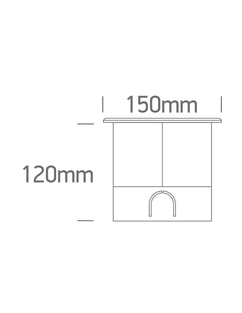 One Light MARIO wpust dogruntowy 10W 3000K stalowy IP67 69070B/W