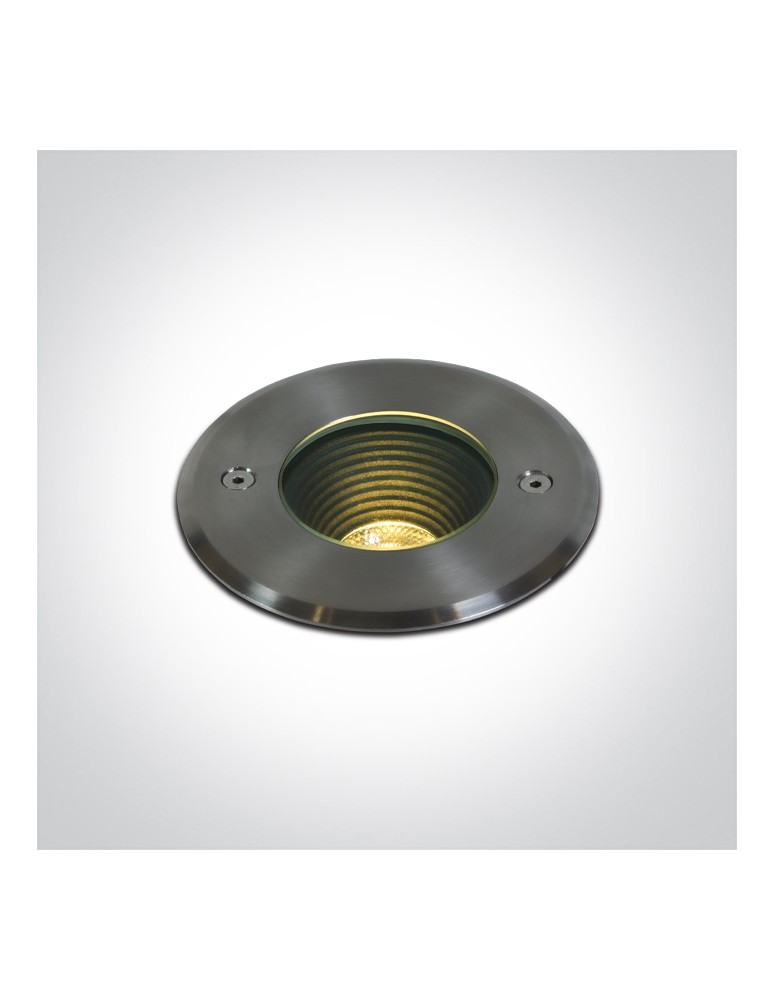 LED overhead lights - One Light MARIO ground recessed 3.5W 3000K steel IP67 69070A/W. - product kolory-swiatla.pl 1