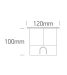 One Light MARIO wpust dogruntowy 3,5W 3000K stalowy IP67 69070A/W