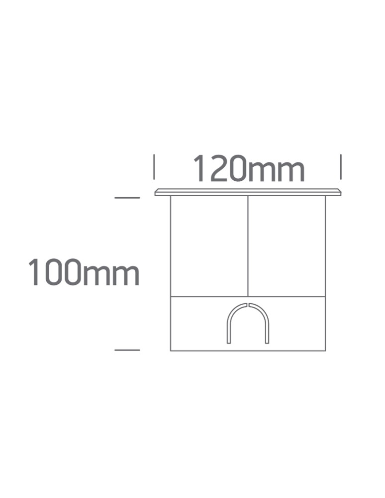 LED overhead lights - One Light MARIO ground recessed 3.5W 3000K steel IP67 69070A/W. - product kolory-swiatla.pl 3