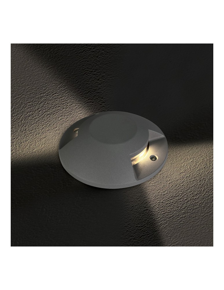 LED overhead lights - One Light MAURI 2 ground recessed 2x6W 3000K grey IP67 69058B/G/W - product kolory-swiatla.pl 2