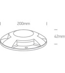 One Light MAURI 4 wpust dogruntowy 4x3W 3000K szary IP67 69058C/G/W