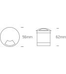 One Light OLIN A wpust dogruntowy 3W 3000K aluminium IP67 69015A/AL/W