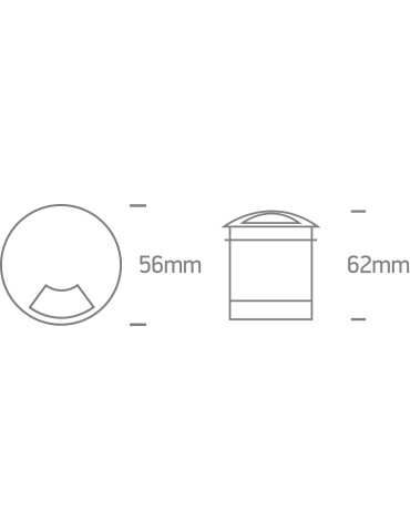 One Light OLIN A ground recessed 3W 3000K aluminum IP67 69015A/AL/W. - product 2