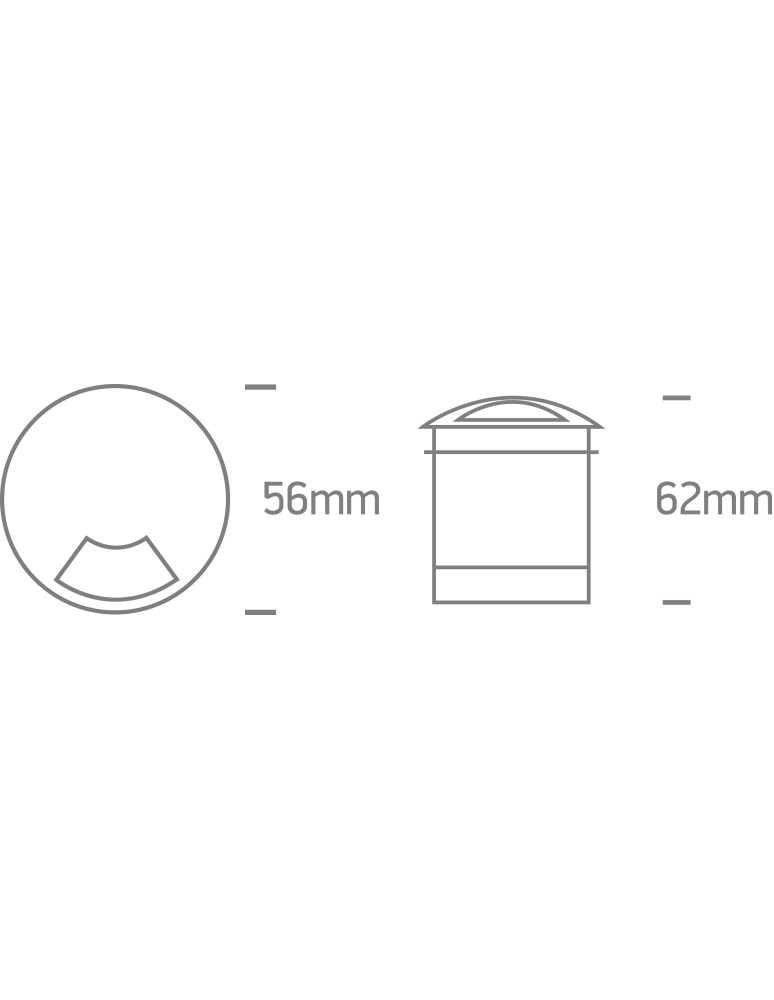 LED overhead lights - One Light OLIN A ground recessed 3W 3000K aluminum IP67 69015A/AL/W. - product kolory-swiatla.pl 2