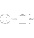 One Light OLIN B wpust dogruntowy 3W 3000K aluminium IP67 69015B/AL/W