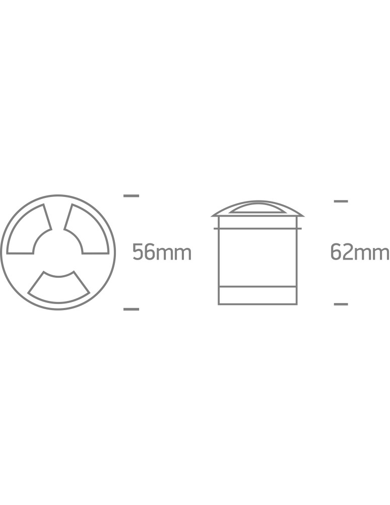 One Light OLIN C wpust dogruntowy 3W 3000K aluminium IP67 69015C/AL/W