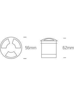 One Light OLIN C wpust dogruntowy 3W 3000K aluminium IP67 69015C/AL/W - produkt 2