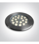 LED overhead lights - One Light WEGA 18W 3000K steel ground drain IP67 69076D/W. - product 1