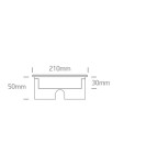 One Light WEGA wpust dogruntowy 18W 3000K stalowy IP67 69076D/W