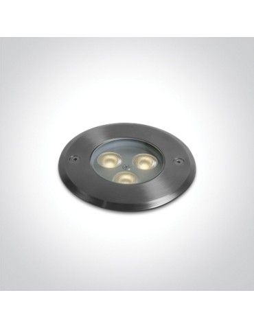 One Light WEGA wpust dogruntowy 3W 3000K stalowy IP67 69076A/W