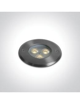 One Light WEGA wpust dogruntowy 3W 3000K stalowy IP67 69076A/W