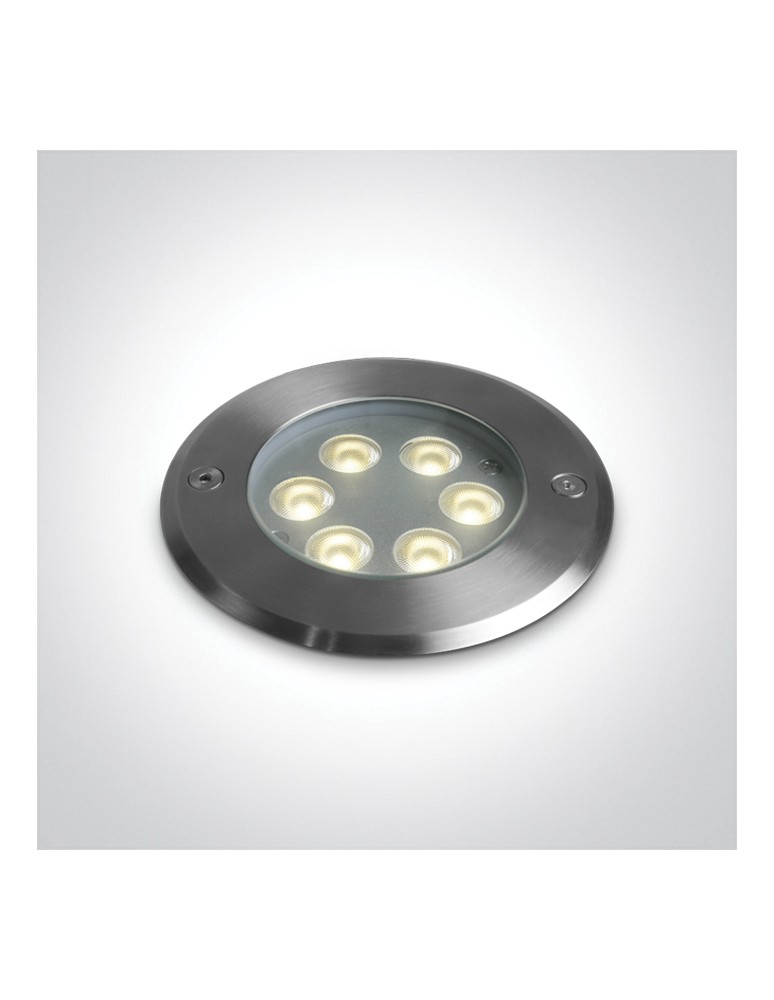 One Light WEGA wpust dogruntowy 6W 3000K stalowy IP67 69076B/W