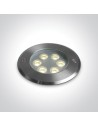 One Light WEGA ground recessed 6W 3000K steel IP67 69076B/W.