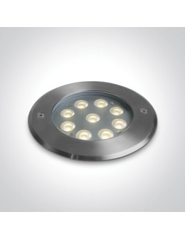 One Light WEGA wpust dogruntowy 9W 3000K stalowy IP67 69076C/W