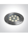 One Light WEGA 9W 3000K steel IP67 69076C/W recessed ground drain.