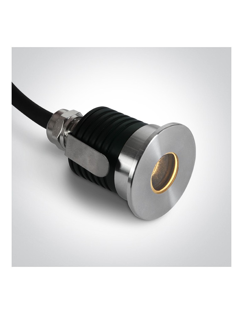 LED overhead lights - One Light WIGA ground drain 2W 3000K steel IP67 69068A/W. - product kolory-swiatla.pl 2