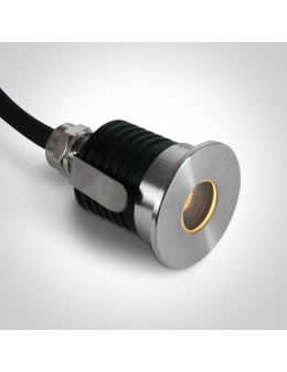 One Light WIGA wpust dogruntowy 2W 3000K stalowy IP67 69068A/W - produkt 2