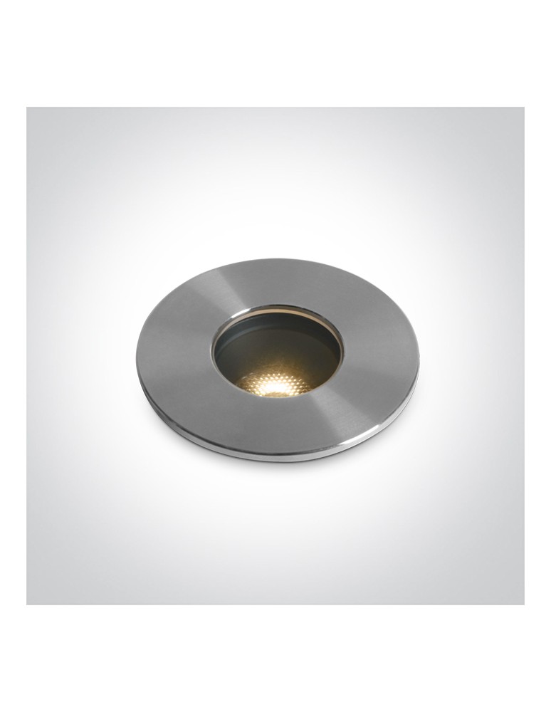 One Light WIGA wpust dogruntowy 4,5W 3000K stalowy IP67 69068B/W