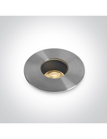 One Light WIGA ground recessed 6.5W 3000K steel IP67 69068C/W.