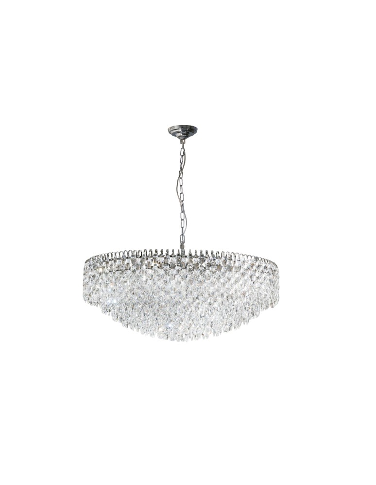 Glamour pendant lamps - Azzardo BURANO 100 PENDANT CH Glossy Chrome Pendant AZ6907 - product kolory-swiatla.pl 1