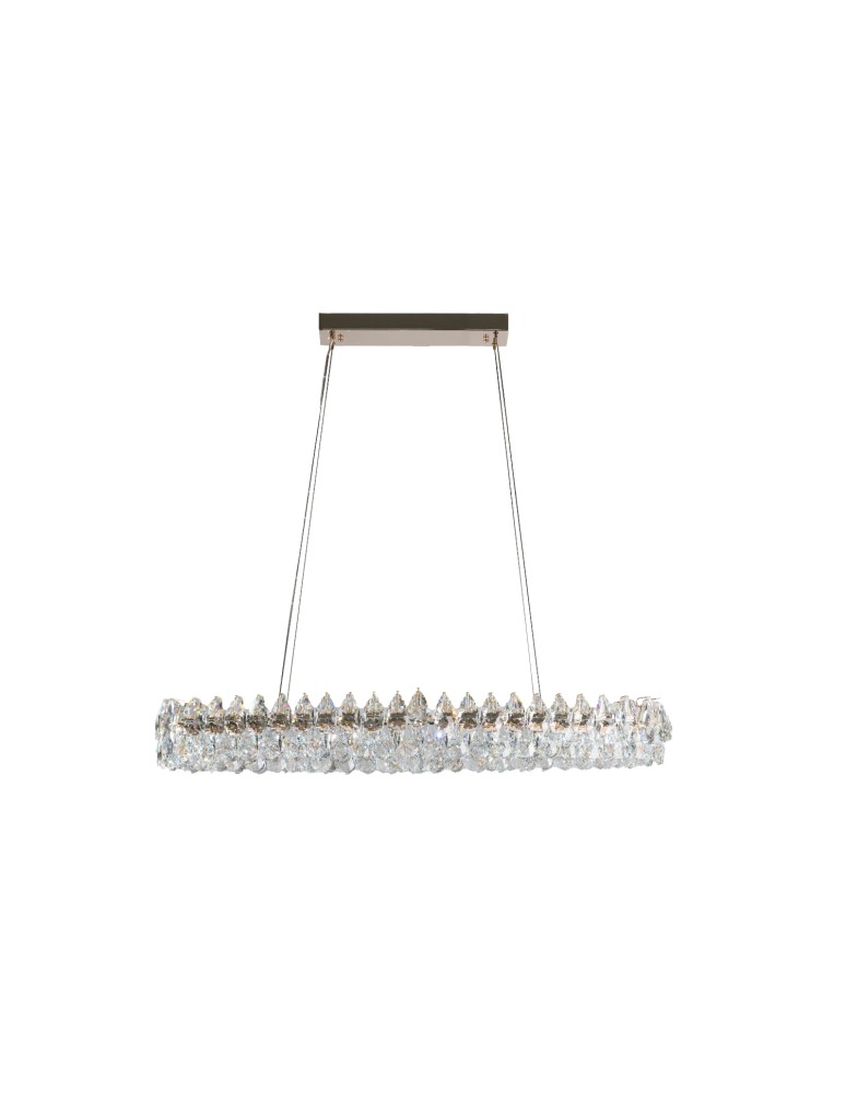 Lampy wiszące glamour - Azzardo BARLETTA 120 OVAL 3-STEP DIMM GO Złoty Błyszczący Wisząca AZ6905 - produkt kolory-swiatla.pl 1