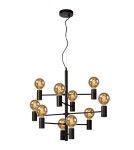 Chandelier chandeliers - Lucide LEANNE Pendant 1xE27 black 21421/10/30 - product 1