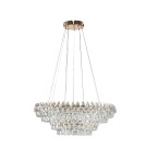 Glamour pendant lamps - Azzardo BARLETTA 60+100 PENDANT 3-STEP DIMM GO Gold Gloss Pendant AZ6904 - product 1