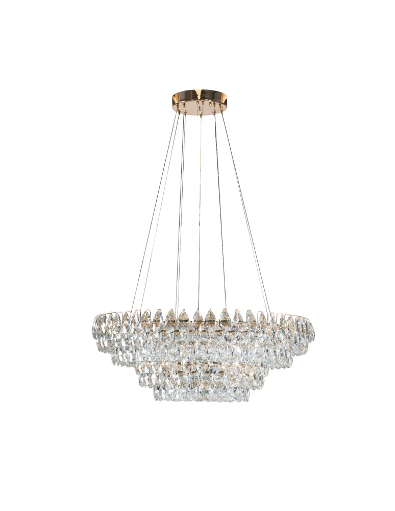 Glamour pendant lamps - Azzardo BARLETTA 60+100 PENDANT 3-STEP DIMM GO Gold Gloss Pendant AZ6904 - product kolory-swiatla.pl 1