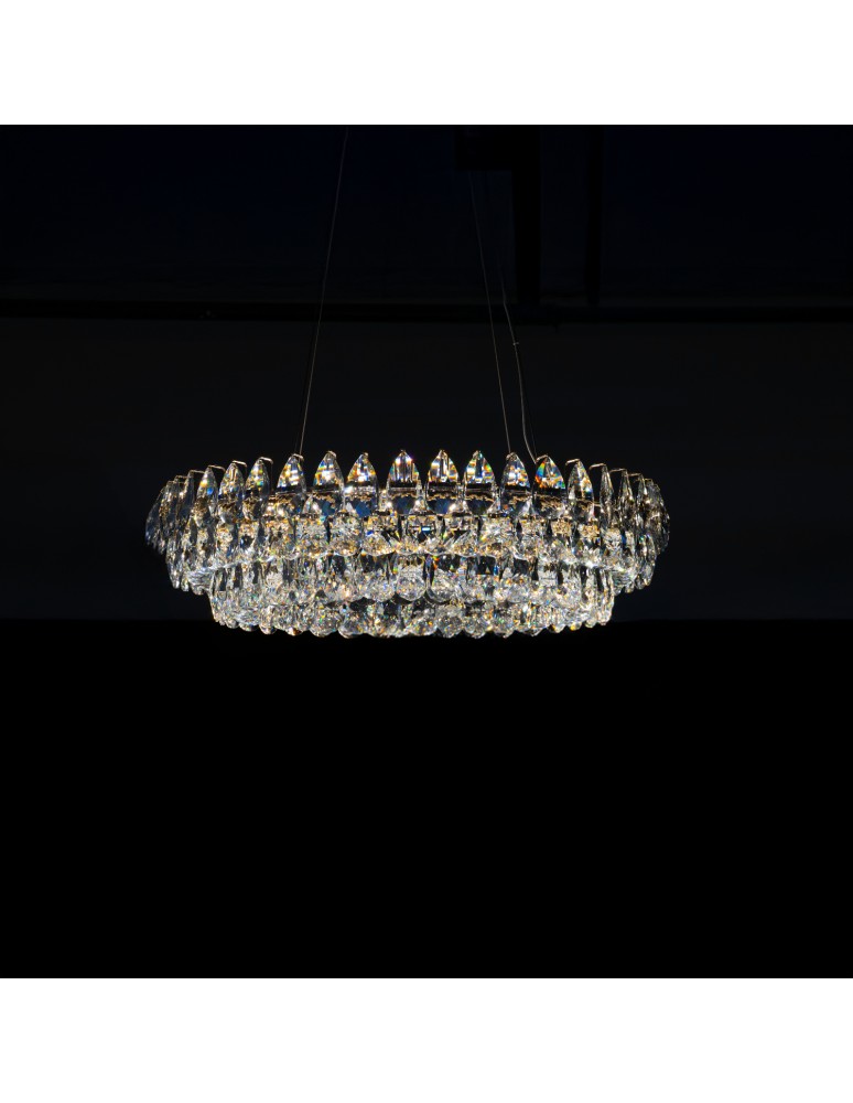 Glamour pendant lamps - Azzardo BARLETTA 60+100 PENDANT 3-STEP DIMM GO Gold Gloss Pendant AZ6904 - product kolory-swiatla.pl 2