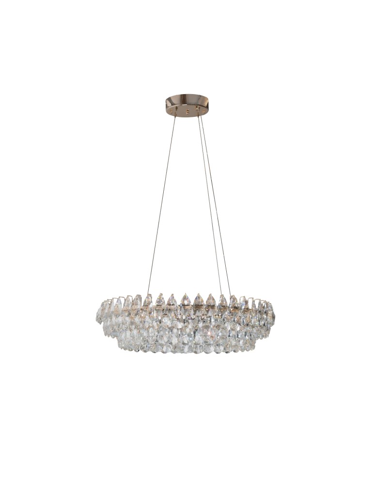 Glamour pendant lamps - Azzardo BARLETTA 80 PENDANT 3-STEP DIMM GO Shiny Gold Pendant AZ6900 - product kolory-swiatla.pl 1
