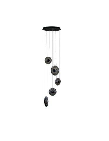 Azzardo ANDORA PENDANT 5 3-STEP DIMM SMOKY Smoky Gloss Pendant AZ6887