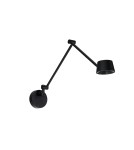 Cantilever wall lamps - Azzardo MOLLY M WALL BK Black Mat Wall lamp/wall lamp AZ6807 - product 1