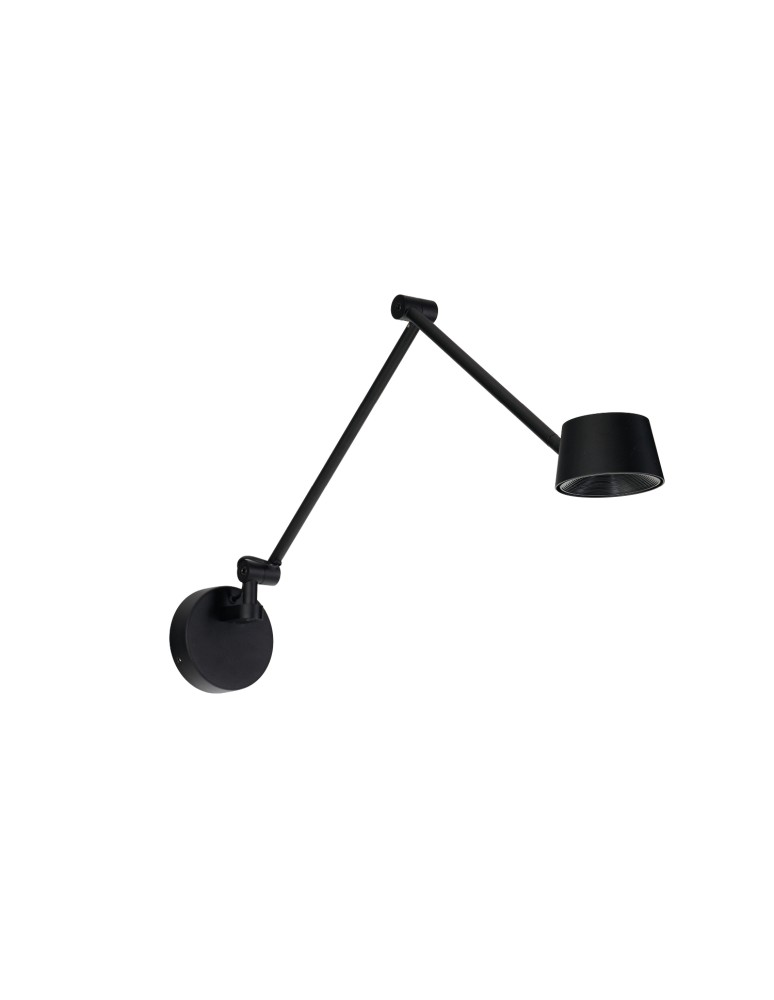 Cantilever wall lamps - Azzardo MOLLY M WALL BK Black Mat Wall lamp/wall lamp AZ6807 - product kolory-swiatla.pl 1