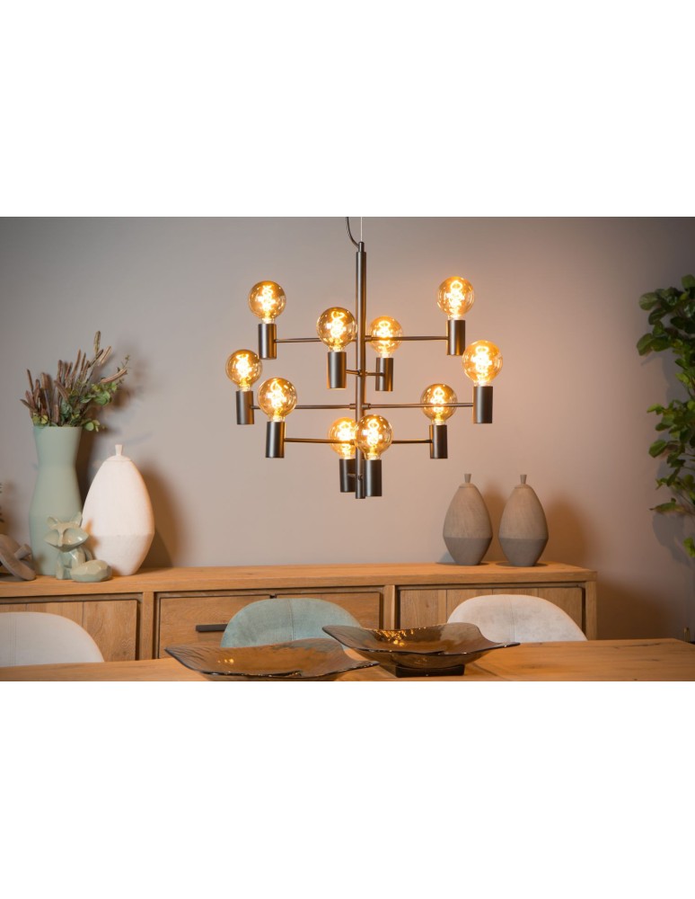 Chandelier chandeliers - Lucide LEANNE Pendant 1xE27 black 21421/10/30 - product kolory-swiatla.pl 4