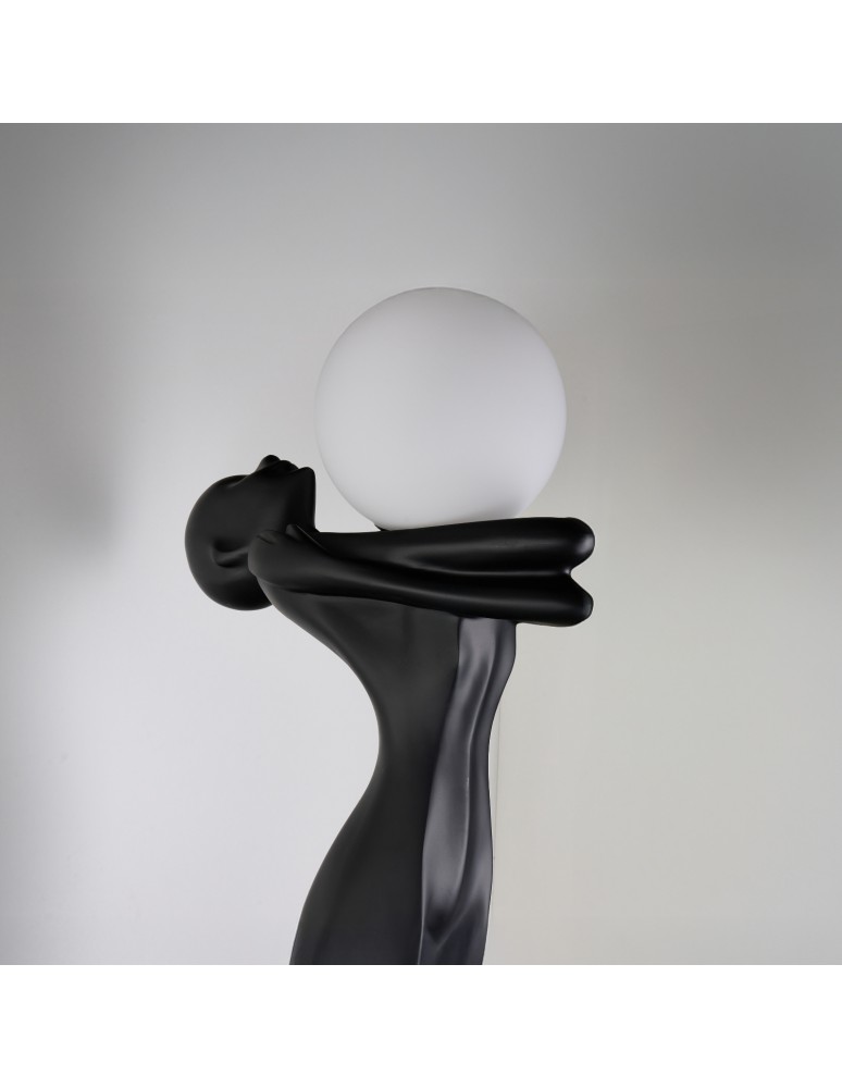 Designer floor lamps - Azzardo HESTIA BK Black Mat Floor Lamp AZ6787 - product kolory-swiatla.pl 3