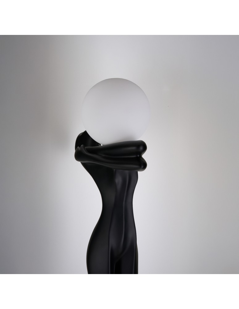 Designer floor lamps - Azzardo HESTIA BK Black Mat Floor Lamp AZ6787 - product kolory-swiatla.pl 4