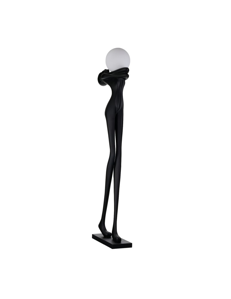 Designer floor lamps - Azzardo HESTIA BK Black Mat Floor Lamp AZ6787 - product kolory-swiatla.pl 1