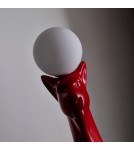 Designer floor lamps - Azzardo PUMA RED Red Mat Ceiling Floor lamp AZ6785 - product 3