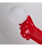 Designer floor lamps - Azzardo PUMA RED Red Mat Ceiling Floor lamp AZ6785 - product 4