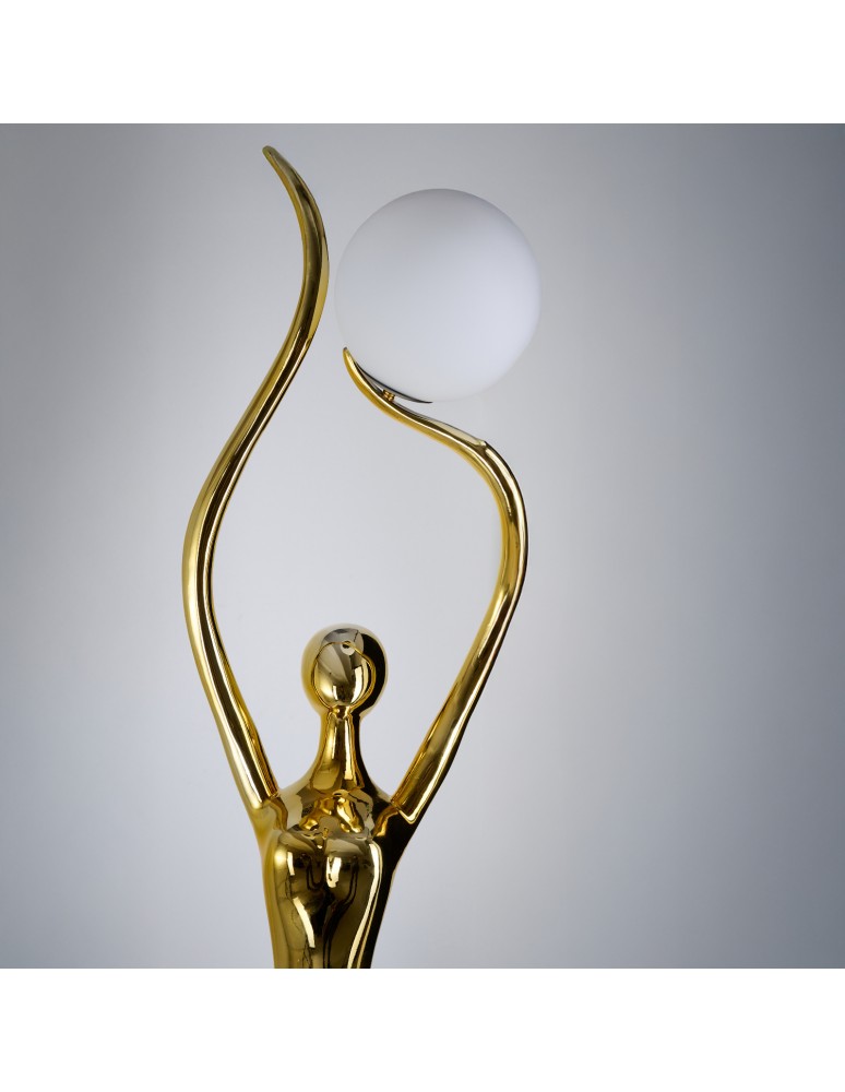 Designer floor lamps - Azzardo DEMETER GO Gold Gloss Floor Lamp AZ6784 - product kolory-swiatla.pl 2