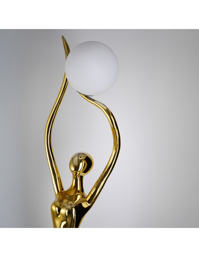 Designer floor lamps - Azzardo DEMETER GO Gold Gloss Floor Lamp AZ6784 - product kolory-swiatla.pl 3