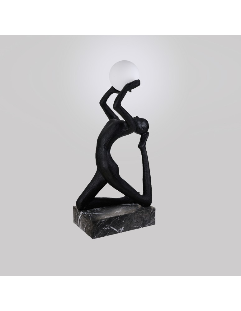 Lampy podłogowe designerskie - Azzardo ARTEMIS BK Czarny Mat Podłogowa AZ6783 - produkt kolory-swiatla.pl 4