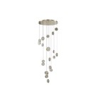 LED pendant lamps - Azzardo EUFORIA PENDANT ROUND 19 3-STEP DIMM GO Shiny Gold Pendant AZ6740 - product 1