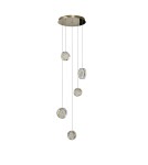 LED pendant lamps - Azzardo EUFORIA PENDANT ROUND 5 3-STEP DIMM GO Shiny Gold Pendant AZ6738 - product 1
