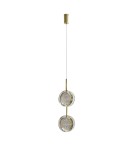 Single pendant lamps - Azzardo EUFORIA PENDANT 2 GO Shiny Gold Pendant AZ6736 - product 1