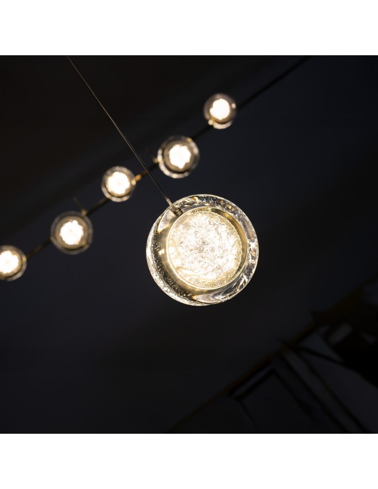 Lampy wiszące pojedyncze - Azzardo EUFORIA 13 PENDANT 1 GO Złoty Błyszczący Wisząca AZ6734 - produkt kolory-swiatla.pl 2