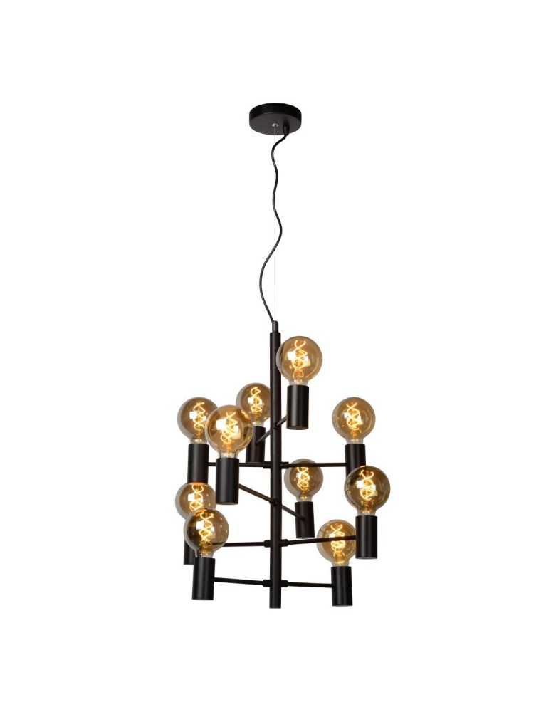 Chandelier chandeliers - Lucide LEANNE Pendant 1xE27 black 21421/10/30 - product kolory-swiatla.pl 9
