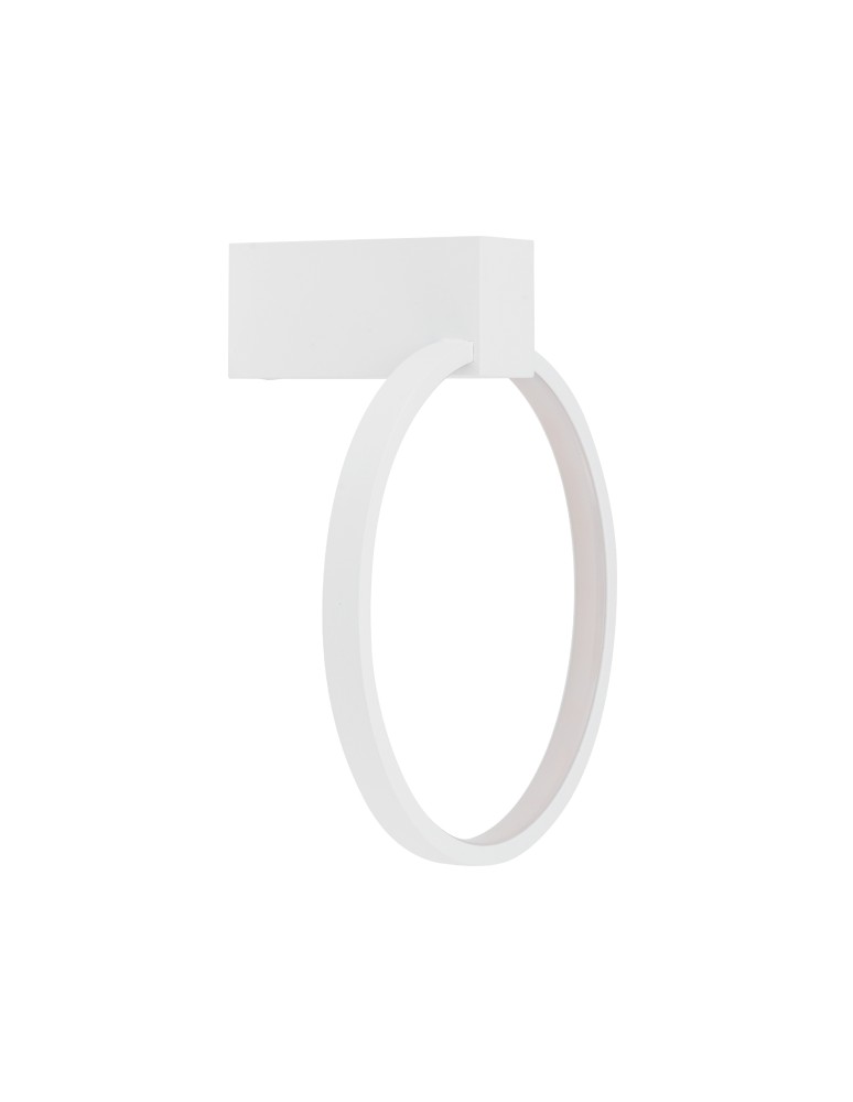 Ring wall lamps - Nowodvorski CIRCOLO LED XS Wall Sconces Max power 9W LED integrated 3000K White 11601 - product kolory-swiatla.pl 1